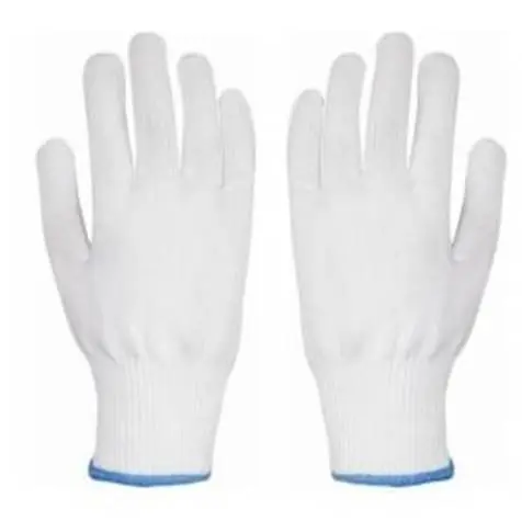 CCR GUANTES DE NYLON BLANCOS TALLA 8