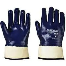 CCR GUANTES DE NITRILO CON PUÑO DE SEGURIDAD ANCHOS